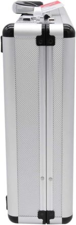 RoadPro SPC-931R 17.5" x 4" x 13" Silver Aluminum Briefcase,Medium - Image 4